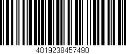 Código de barras (EAN, GTIN, SKU, ISBN): '4019238457490'
