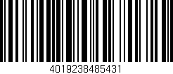 Código de barras (EAN, GTIN, SKU, ISBN): '4019238485431'