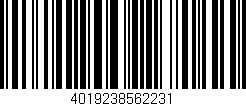 Código de barras (EAN, GTIN, SKU, ISBN): '4019238562231'