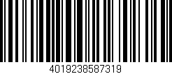 Código de barras (EAN, GTIN, SKU, ISBN): '4019238587319'