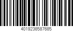 Código de barras (EAN, GTIN, SKU, ISBN): '4019238587685'