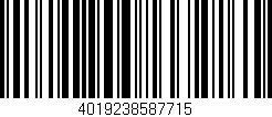 Código de barras (EAN, GTIN, SKU, ISBN): '4019238587715'
