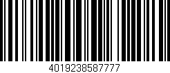 Código de barras (EAN, GTIN, SKU, ISBN): '4019238587777'