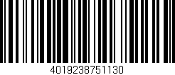 Código de barras (EAN, GTIN, SKU, ISBN): '4019238751130'