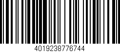 Código de barras (EAN, GTIN, SKU, ISBN): '4019238776744'