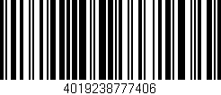 Código de barras (EAN, GTIN, SKU, ISBN): '4019238777406'