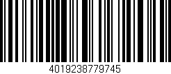 Código de barras (EAN, GTIN, SKU, ISBN): '4019238779745'