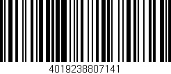 Código de barras (EAN, GTIN, SKU, ISBN): '4019238807141'