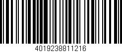 Código de barras (EAN, GTIN, SKU, ISBN): '4019238811216'