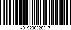 Código de barras (EAN, GTIN, SKU, ISBN): '4019238820317'