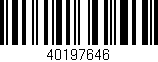 Código de barras (EAN, GTIN, SKU, ISBN): '40197646'