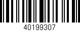 Código de barras (EAN, GTIN, SKU, ISBN): '40199307'