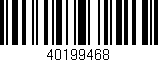 Código de barras (EAN, GTIN, SKU, ISBN): '40199468'