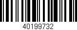 Código de barras (EAN, GTIN, SKU, ISBN): '40199732'