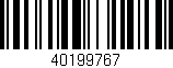 Código de barras (EAN, GTIN, SKU, ISBN): '40199767'