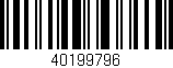 Código de barras (EAN, GTIN, SKU, ISBN): '40199796'