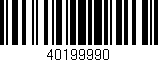 Código de barras (EAN, GTIN, SKU, ISBN): '40199990'