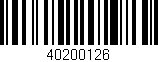 Código de barras (EAN, GTIN, SKU, ISBN): '40200126'