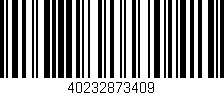 Código de barras (EAN, GTIN, SKU, ISBN): '40232873409'