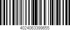 Código de barras (EAN, GTIN, SKU, ISBN): '4024063399655'