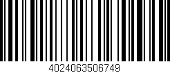 Código de barras (EAN, GTIN, SKU, ISBN): '4024063506749'