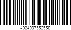 Código de barras (EAN, GTIN, SKU, ISBN): '4024067652558'