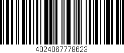 Código de barras (EAN, GTIN, SKU, ISBN): '4024067778623'