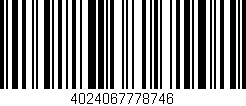 Código de barras (EAN, GTIN, SKU, ISBN): '4024067778746'