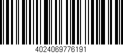 Código de barras (EAN, GTIN, SKU, ISBN): '4024069776191'