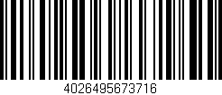 Código de barras (EAN, GTIN, SKU, ISBN): '4026495673716'