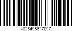 Código de barras (EAN, GTIN, SKU, ISBN): '4026495677097'