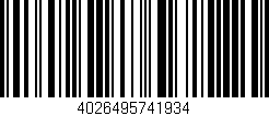Código de barras (EAN, GTIN, SKU, ISBN): '4026495741934'