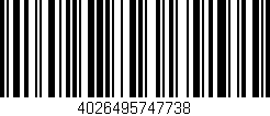 Código de barras (EAN, GTIN, SKU, ISBN): '4026495747738'