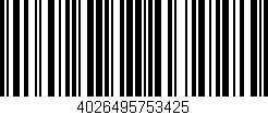 Código de barras (EAN, GTIN, SKU, ISBN): '4026495753425'