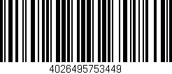 Código de barras (EAN, GTIN, SKU, ISBN): '4026495753449'