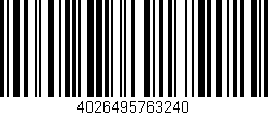 Código de barras (EAN, GTIN, SKU, ISBN): '4026495763240'