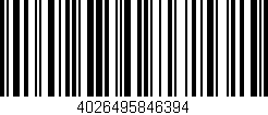 Código de barras (EAN, GTIN, SKU, ISBN): '4026495846394'