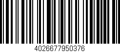 Código de barras (EAN, GTIN, SKU, ISBN): '4026677950376'