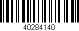 Código de barras (EAN, GTIN, SKU, ISBN): '40284140'