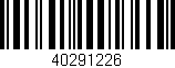 Código de barras (EAN, GTIN, SKU, ISBN): '40291226'