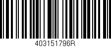 Código de barras (EAN, GTIN, SKU, ISBN): '403151796R'