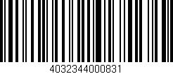 Código de barras (EAN, GTIN, SKU, ISBN): '4032344000831'