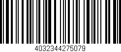 Código de barras (EAN, GTIN, SKU, ISBN): '4032344275079'
