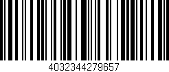 Código de barras (EAN, GTIN, SKU, ISBN): '4032344279657'