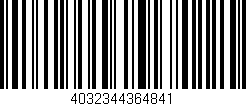 Código de barras (EAN, GTIN, SKU, ISBN): '4032344364841'