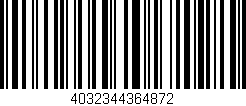 Código de barras (EAN, GTIN, SKU, ISBN): '4032344364872'