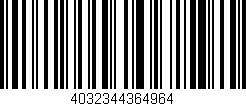 Código de barras (EAN, GTIN, SKU, ISBN): '4032344364964'