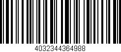 Código de barras (EAN, GTIN, SKU, ISBN): '4032344364988'