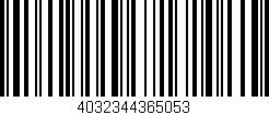 Código de barras (EAN, GTIN, SKU, ISBN): '4032344365053'