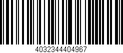 Código de barras (EAN, GTIN, SKU, ISBN): '4032344404967'